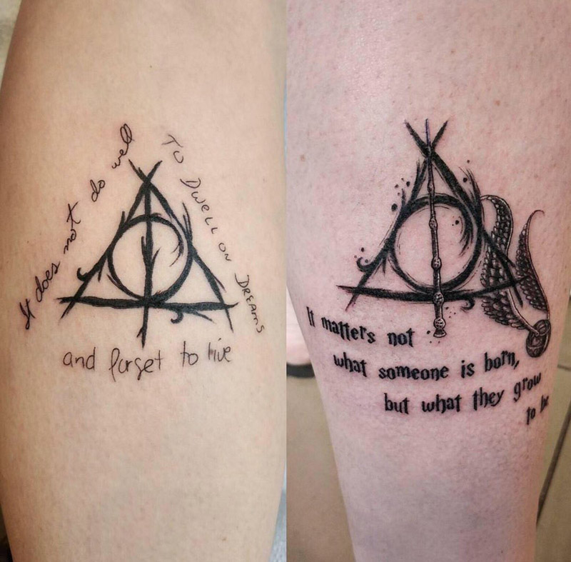 Tatuagem Harry Potter inspirações e homenagens de fãs