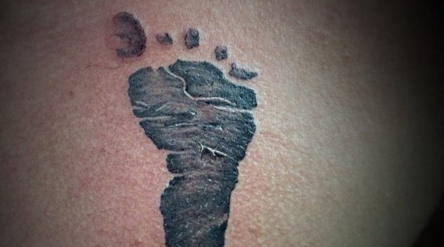 Tatuagens do pezinho de bebê