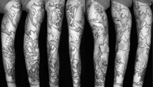 Braço Fechado de Tatuagens