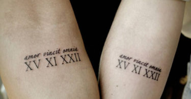 Tatuagens com numerais romanos