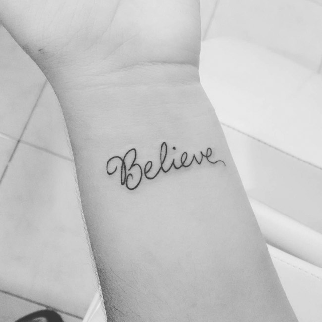 Tatuagem Believe