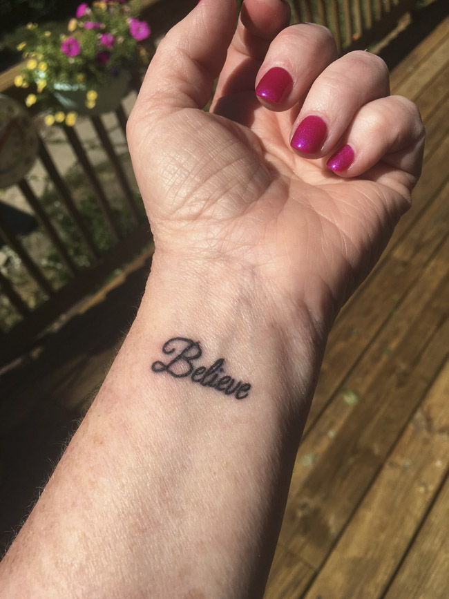 Tatuagem Believe