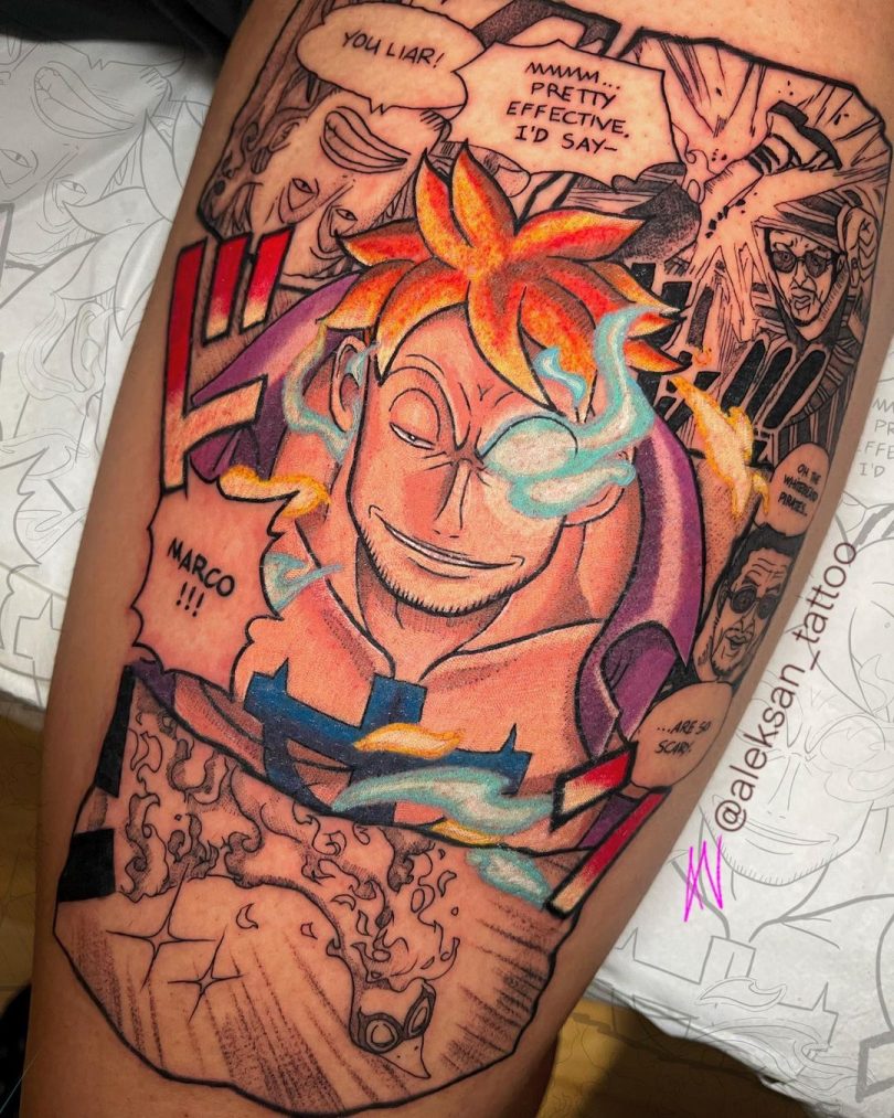 Tatuagens De One Piece Marco Amo Tatuagem