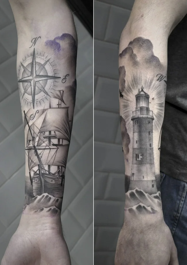 Tatuagens de farol