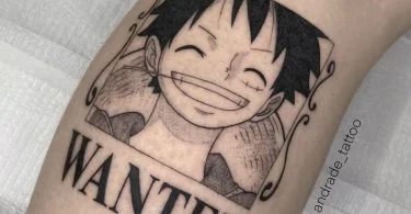 Tatuagens de One Piece Luffy